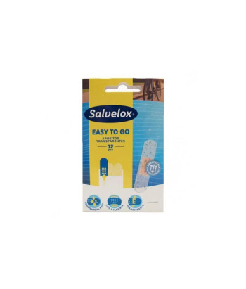 Pansements transparents Salvelox Easy to Go - 12 unités