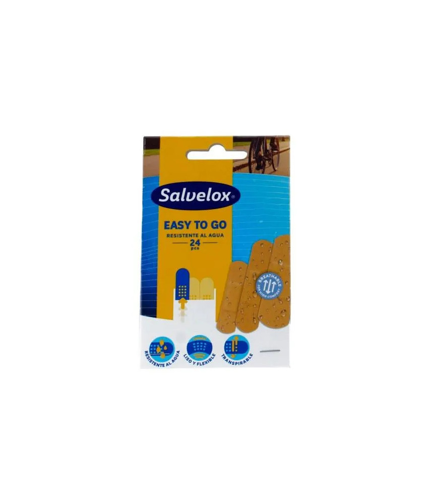 Pansements imperméables Salvelox Easy to Go 24 pcs