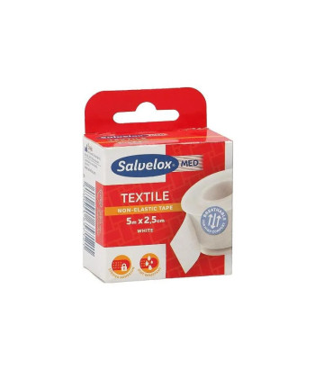 Ruban Textile Blanc Salvelox 5mx2 - Pour des pansements fiables