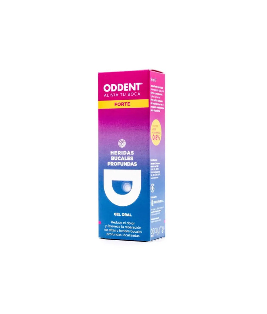 Gel oral Oddent Forte pour blessures profondes: 8ml