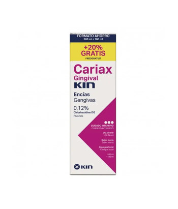 Renforcez vos gencives avec Kin Cariax 500ml + 100ml