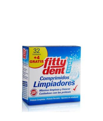 Pastilles Nettoyantes Phb Fittydent Super Compressées - 32 unités
