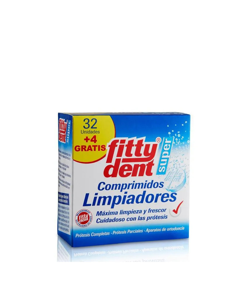 Pastilles Nettoyantes Phb Fittydent Super Compressées - 32 unités