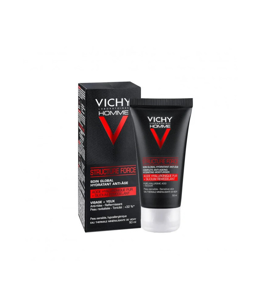 Vichy Homme Structure Force: Soin Anti-Âge Peau Sensible 50ml