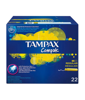 Tampax Compak Regular 22 unités: Protection Discrète