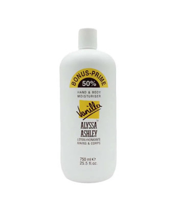 Hydratant pour les mains et le corps Alyssa Ashley Vanille 750ml