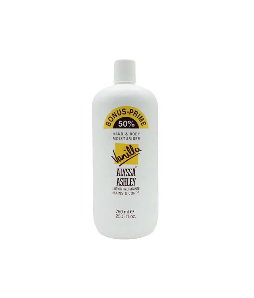 Hydratant pour les mains et le corps Alyssa Ashley Vanille 750ml