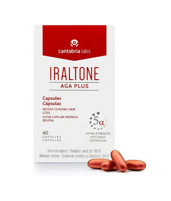 Traitement anti-chute cheveux Iraltone Aga Plus - 60 Capsules