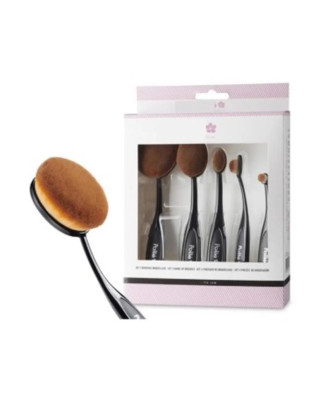 Ensemble de 5 Pinceaux Eurostil pour un Maquillage Parfait
