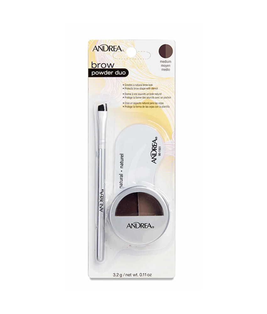 Poudre à sourcils Eurostil Cejas Andrea Marron Médium - Duo indispensable