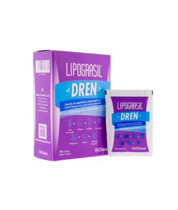 Découvrez Lipograsil Dren Saveur Citron : 14 Sachets