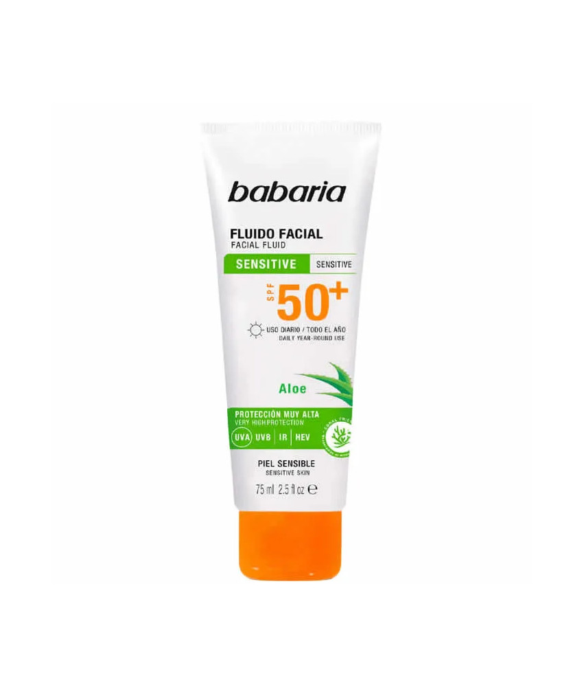 Protection maximale: Fluide Facial Babaria SPF50 pour Peau Sensible 75ml