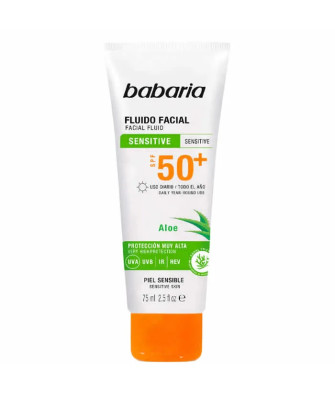 Protection maximale: Fluide Facial Babaria SPF50 pour Peau Sensible 75ml
