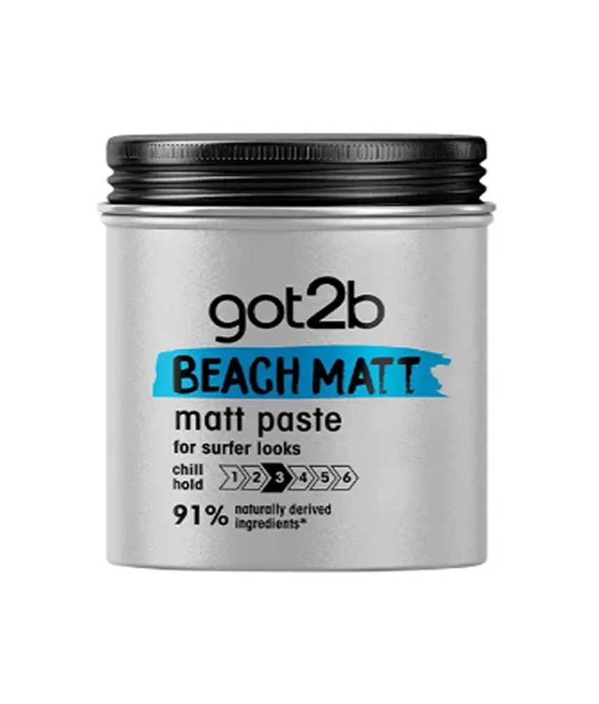 Schwarzkopf Got2b Beach Matt Paste pour look de surfeur 100ml