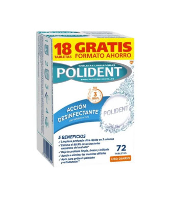 Polident Comprimés De Nettoyage 72 Unités - Pour une propreté parfaite