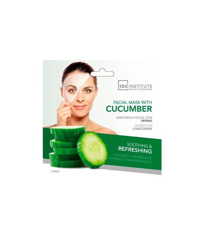 Masque Facial Au Concombre 1 Unité - Rafraîchissez Votre Peau avec IDC INSTITUTE