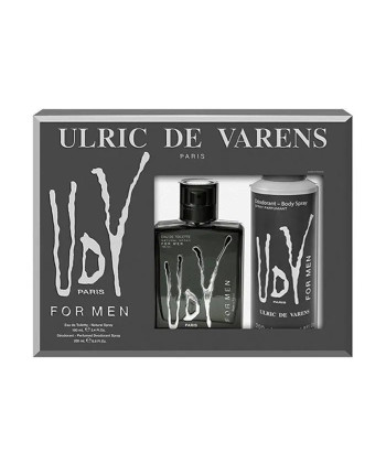 Coffret Ulric De Varens UDV Black Pour Homme 100ml - 2 Produits