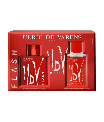 Coffret Ulric De Varens Flash Eau De Toilette 100ml - 2 Produits