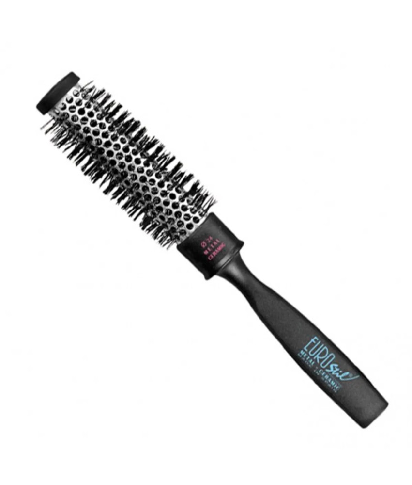 Brosse Termique Métal-Céramique Eurostil 24mm - Pour une coiffure parfaite