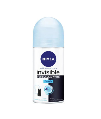 Nivea For Black And White Roll On Fresh 50ml - Protection et Fraîcheur