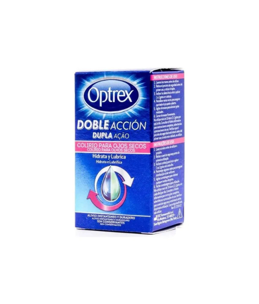 Optrex Doble Action: Gouttes yeux secs 10ml