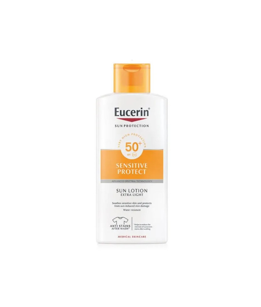 Lotion solaire Eucerin Sensitive Protect SPF50+ 400ml