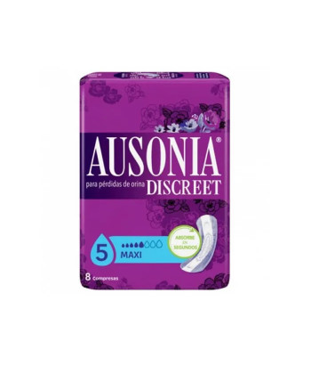 Serviettes Incontinence Maxi 8 Unités Ausonia Discreet