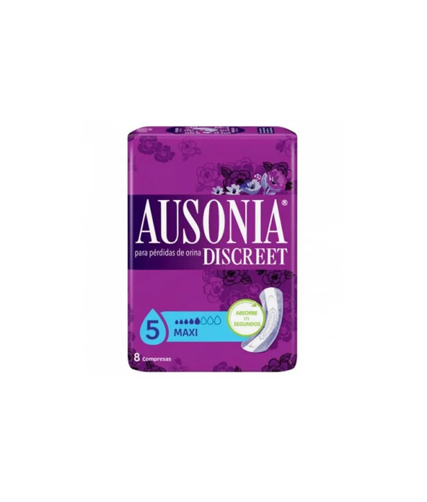 Serviettes Incontinence Maxi 8 Unités Ausonia Discreet