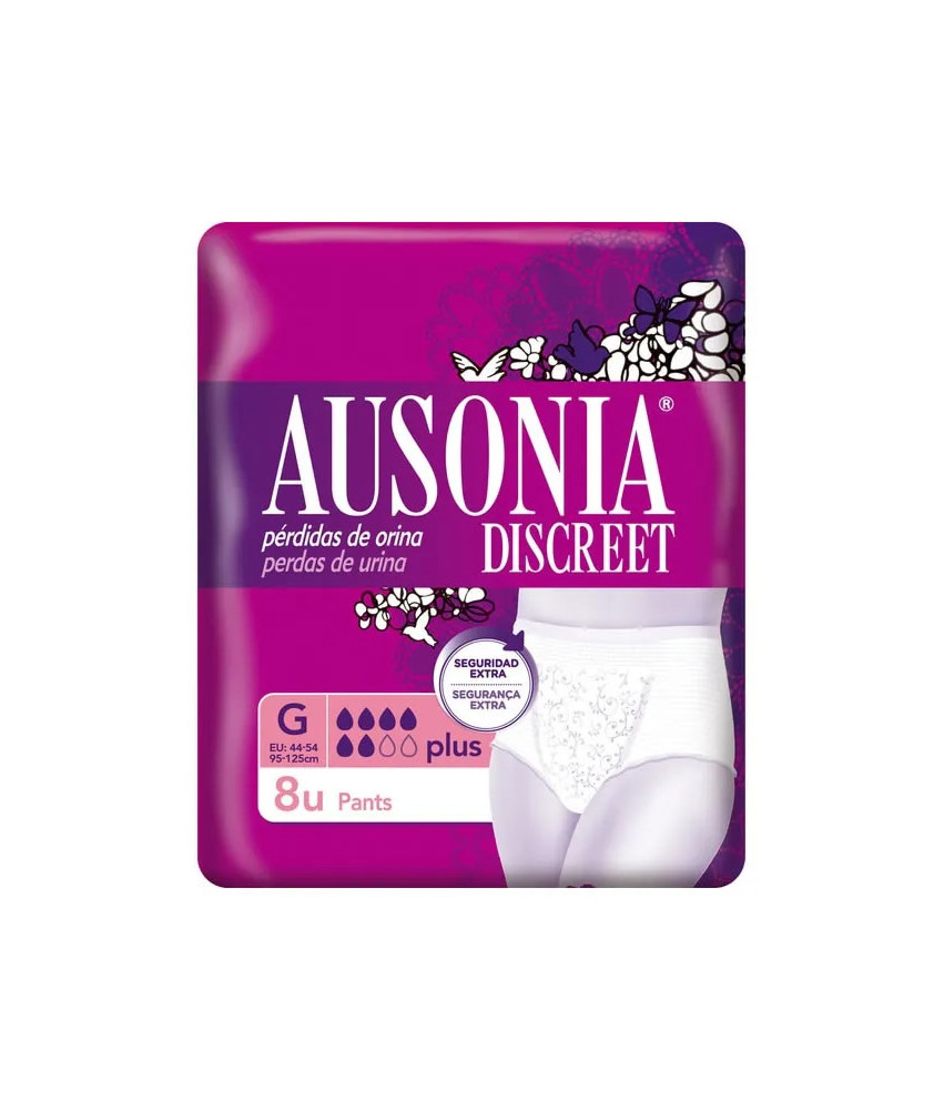 Culottes Ausonia Discreet G Plus 8 unités