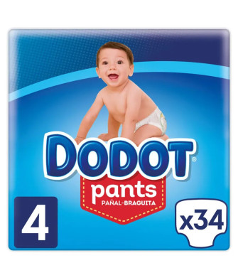 Culottes d'apprentissage Dodot T-4 34 unités