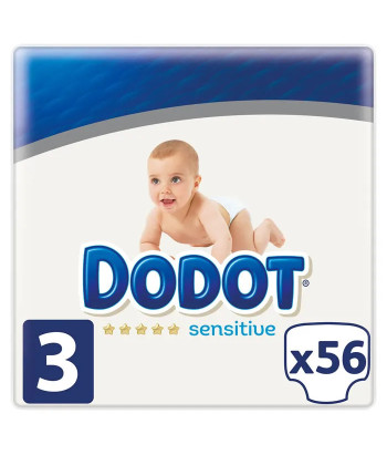 Couches Dodot Sensitive T-3 56 unités