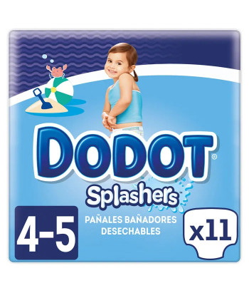 Couches de bain Dodot Splashers T-4: 11 unités