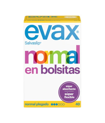 Protège-slips Evax Normal Fresh : 40 unités, petits sacs