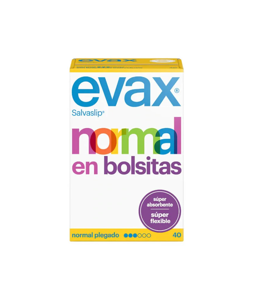 Protège-slips Evax Normal Fresh : 40 unités, petits sacs