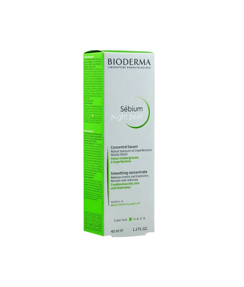 Concentré Lissant Bioderma Sebium Night Peel 40ml