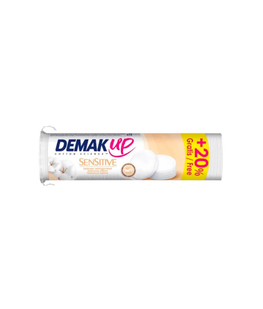 Démaquillez en douceur avec Demak Up Sensitive 72 Unités