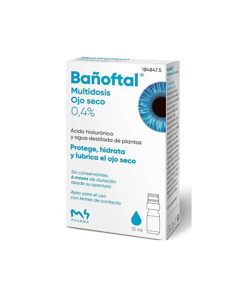 Soulagez les yeux secs avec Bañoftal Multidose 10ml