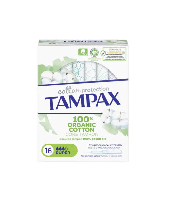 Tampax Organic Super Tampon 16 Unités: Protection Naturelle