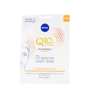 Masque visage anti-rides énergisant Nivea Q10+Vitamine C
