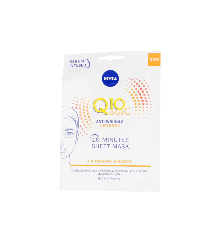 Masque visage anti-rides énergisant Nivea Q10+Vitamine C