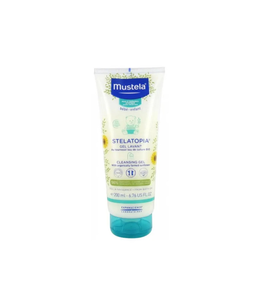 Gel Lavant Mustela Stelatopia 200ml - Hygiène bébé