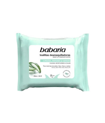 Lingettes démaquillantes Babaria Aloe Vera: fraîcheur garantie!