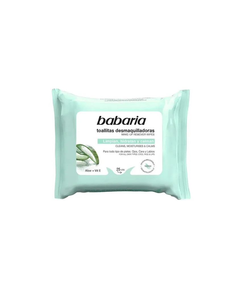 Lingettes démaquillantes Babaria Aloe Vera: fraîcheur garantie!