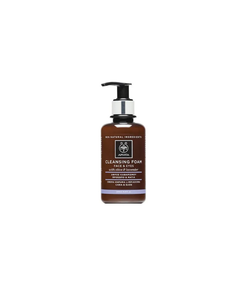 Nettoyant Crème Mousse APIVITA 200ml