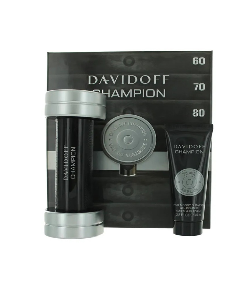Coffret 2 Produits Davidoff Champion Eau De Toilette 90ml