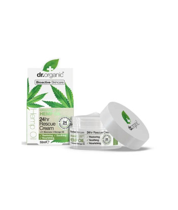 Crème de Sauvetage à l'Huile de Chanvre Dr. Organic 50ml