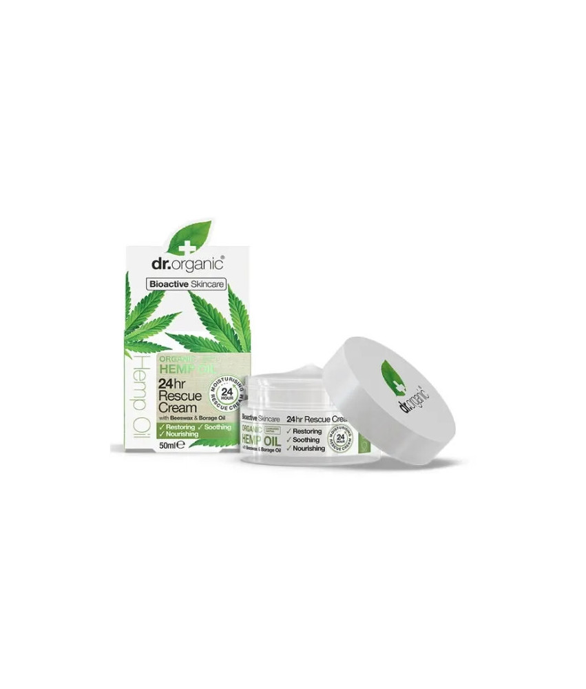 Crème de Sauvetage à l'Huile de Chanvre Dr. Organic 50ml