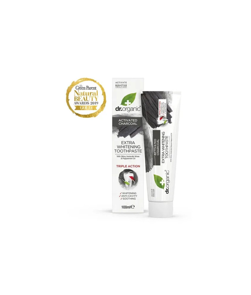 Dentifrice au Charbon Dr. Organic 100ml