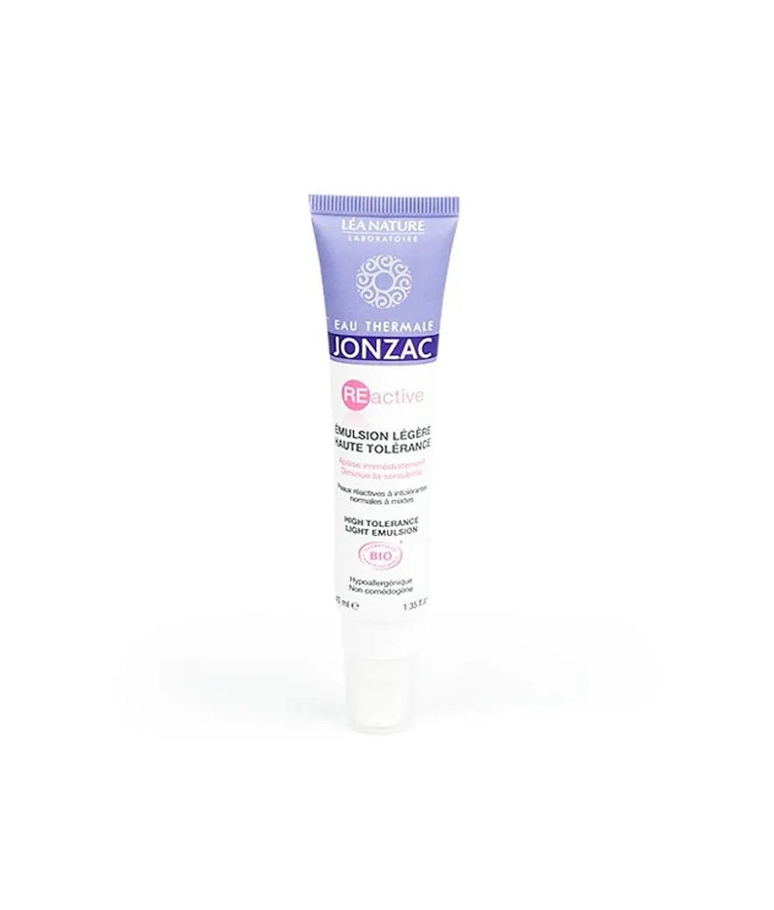 Emulsion légère Jonzac Reactive Haute Tolérance -  Soins doux pour la peau