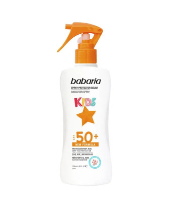 Protégez votre enfant du soleil avec Babaria Sunscreen Spray SPF50+ 200ml